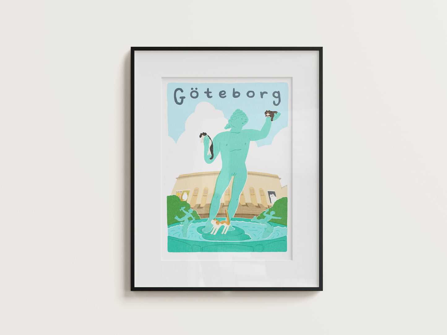 Gothenburg, Poseidon and the cats [A3]